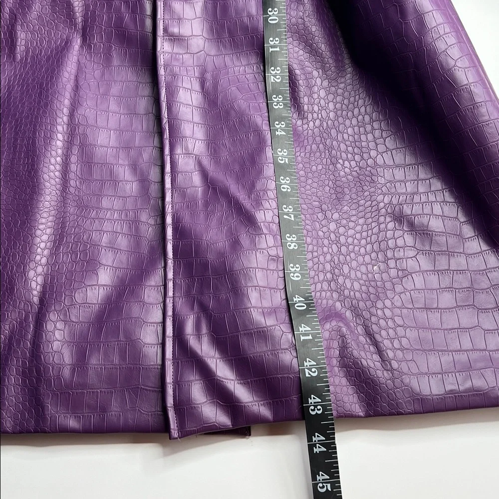 Adult Joker Jacket -‎ Suicide Squad purple vegan leather trench steampunk  S